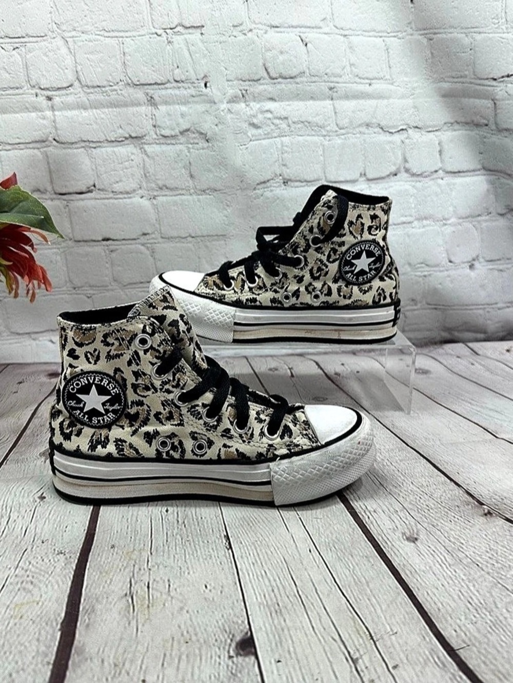 Converse Chuck Taylor All Star high Top girls 12 Leopard streetwear fashionista